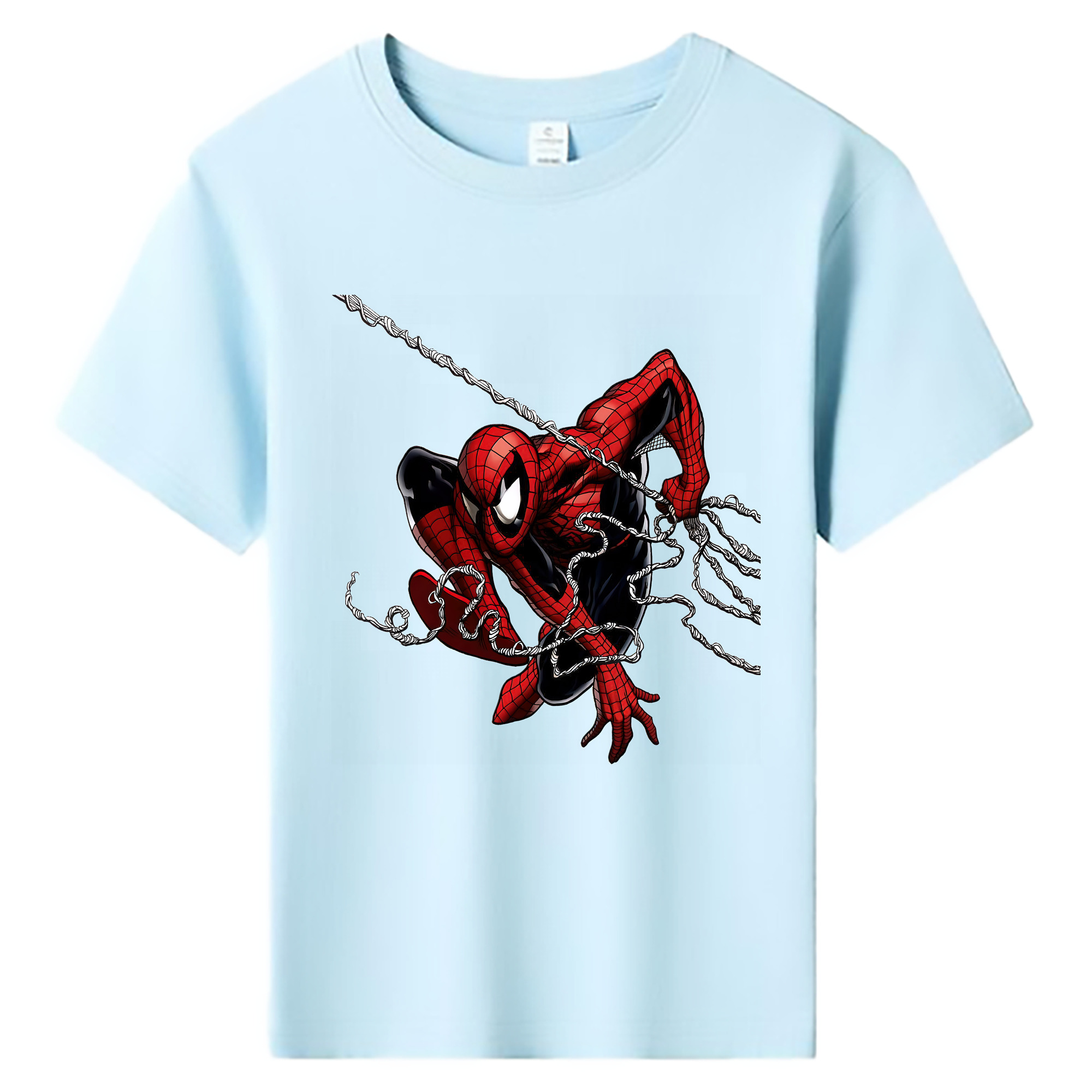 （画像用） Spider Man スパイダーマン 綿100％キッズTシャツ（フロントプリント）